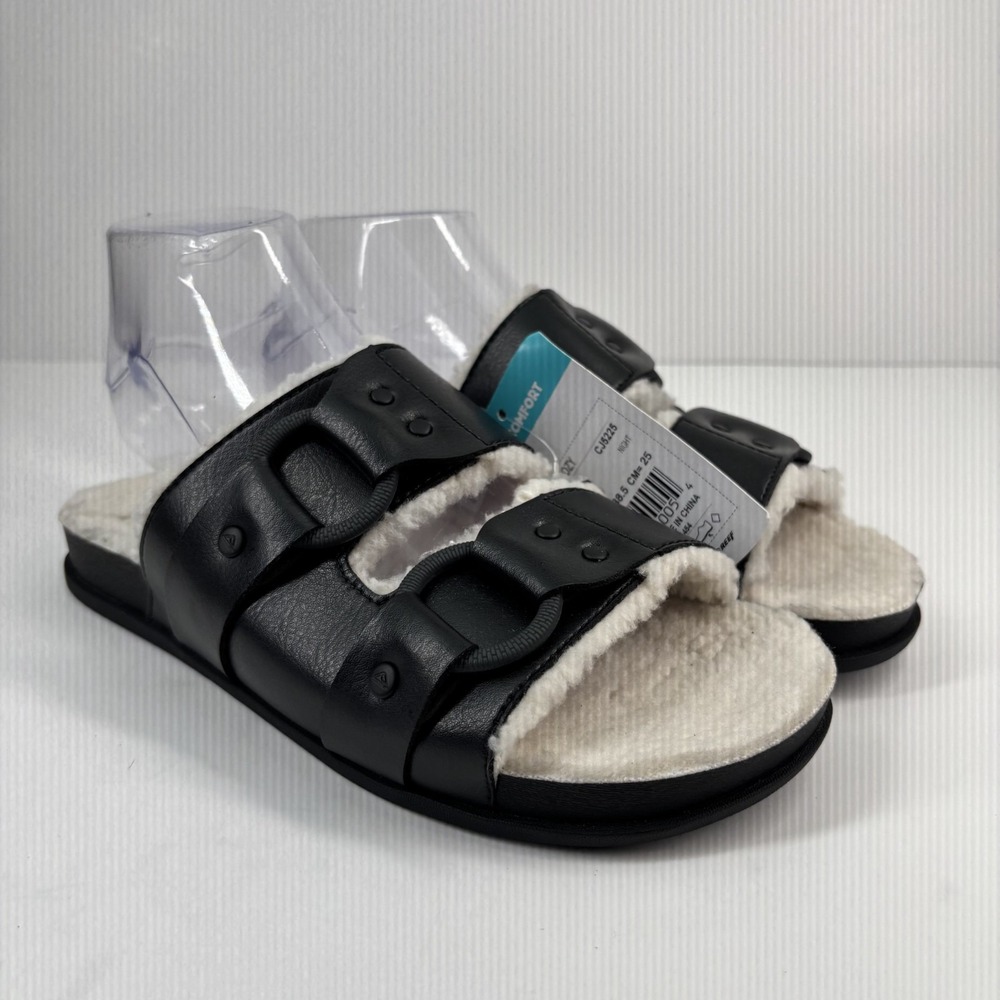 Reef Vera Cruz Cozy Women's US 8 Night Faux Fur Shearling Comfort Slide Sandals - Picture 13 of 16